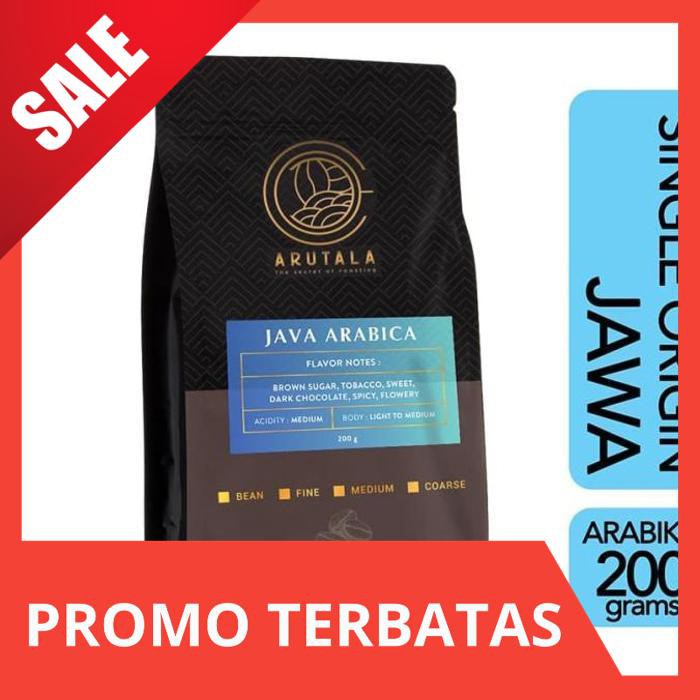 

NEW PRODUCT ARUTALA Kopi Arabika Jawa Java 200 gram - Biji AR239