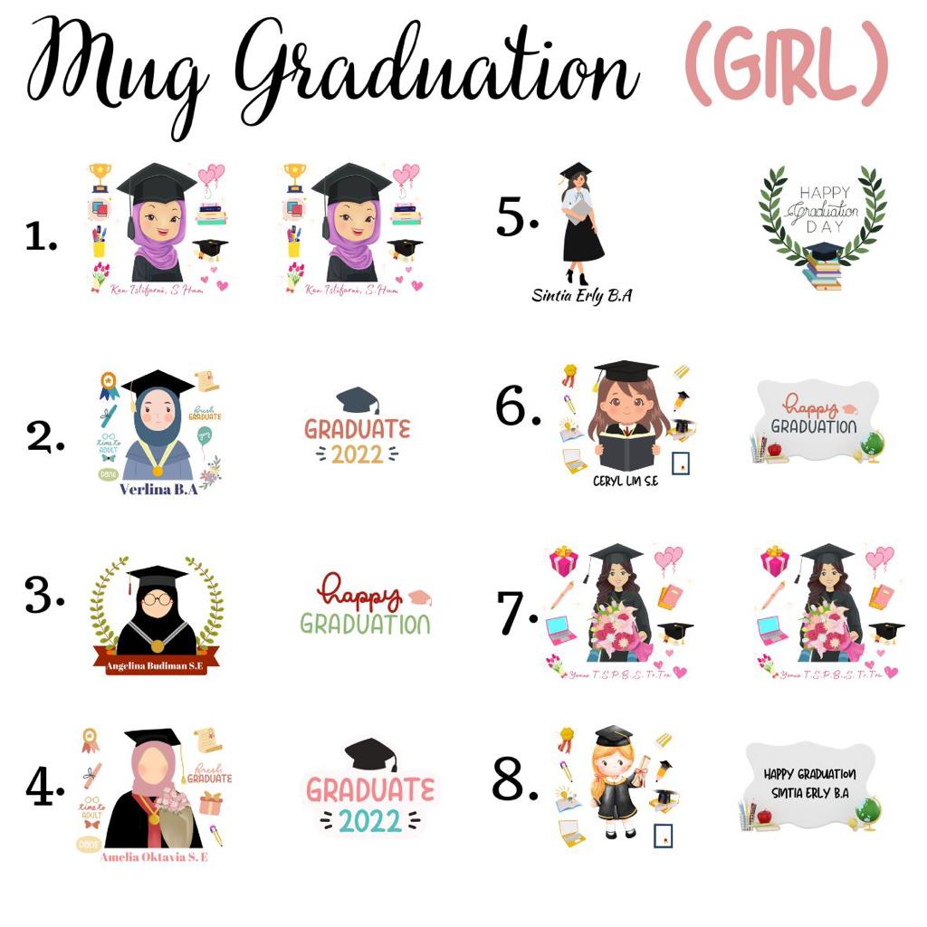 MUG Graduation Request nama |FREE DESIGN dan BOX