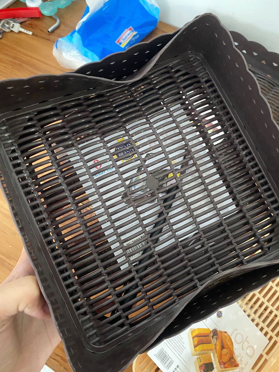 Claris Travessa Medium 0561 - Keranjang Dekorasi Anyaman Rotan