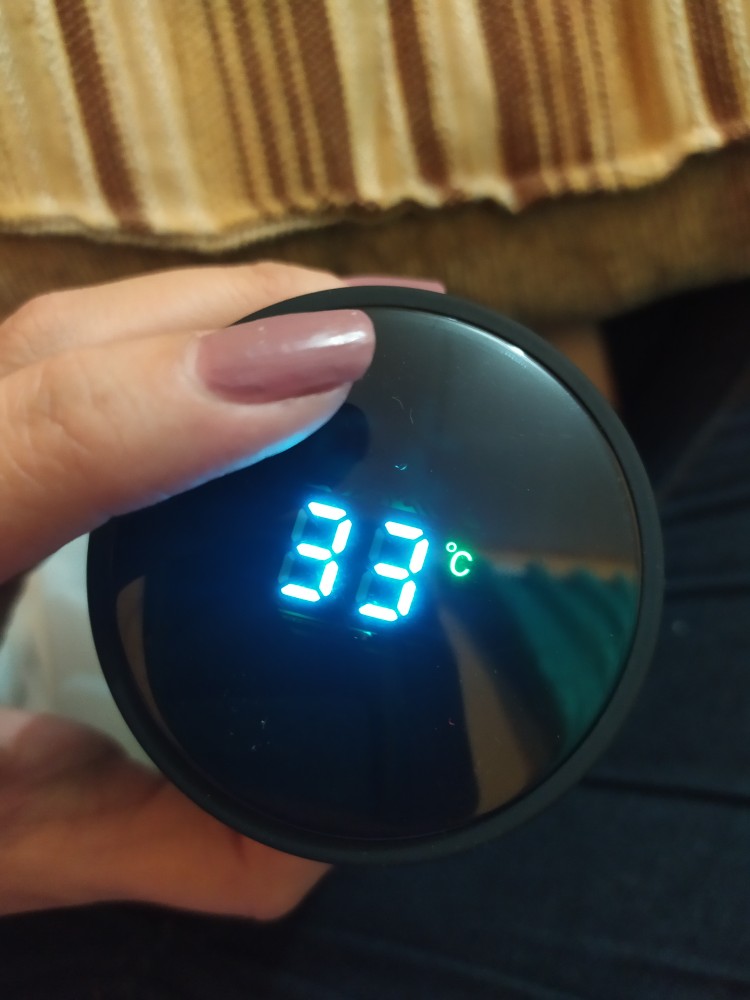 Neo Led Tumbler Custom Grafir Nama Logo Smart Temperature Termos Teh Kopi