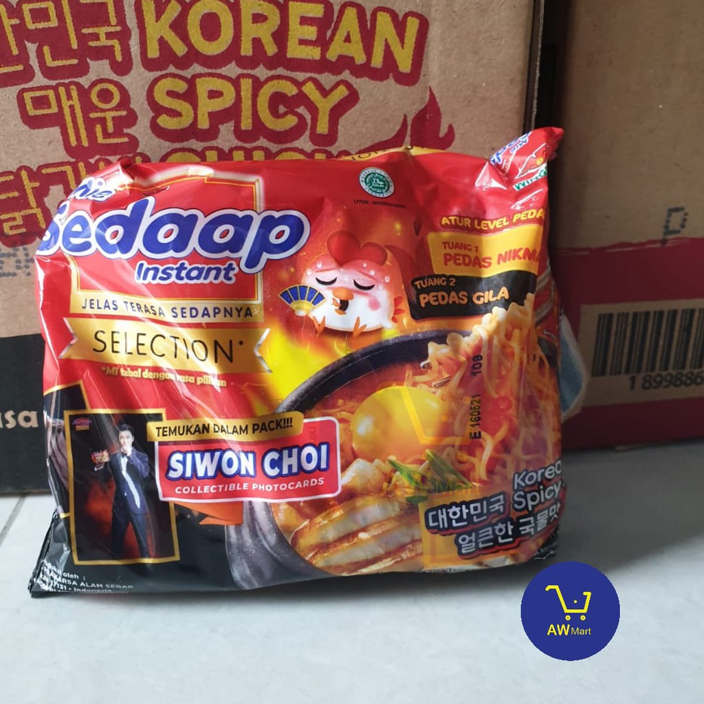 MIE SEDAAP KOREA CHEESE BULDAK, PADANG, SIWON, KARI SPESIAL, DAN LAINNYA (DARI PABRIK LANGSUNG) PER PCS