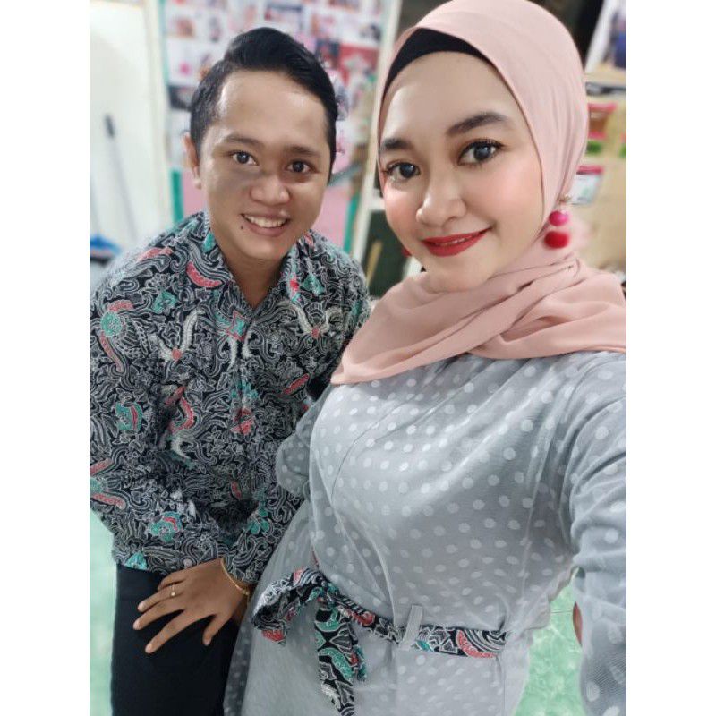 Baju Batik Couple Modern Batik Set Baju Couple Pasangan Gamis Brukat Couple Pasangan Batik Couple Batik Modern Couple Batik Katun Original Asli KARYAKU 1-4