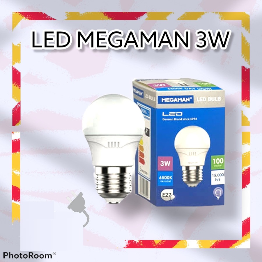 LAMPU LED MEGAMAN LED A-BULB 3 Watt 3W DAYLIGHT LAMPU BOHLAM