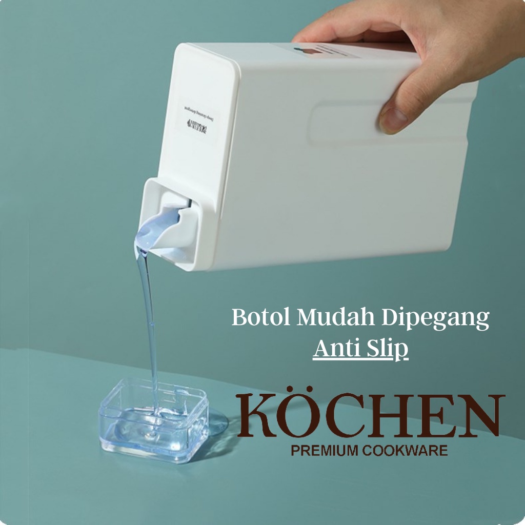 Botol Detergent Liquid Bottle Dispenser Laundry 1 Liter Tempat Refill Sabun Cuci Free Sticker 5pcs By Mykochen.ina