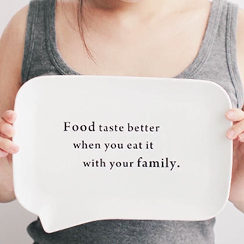 Piring keramik putih unik cantik korean style | Talk Table Series