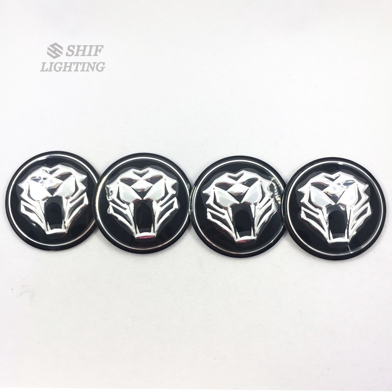 Stiker Emblem Logo Harimau KIA 4x56mm Untuk Velg Hub Mobil