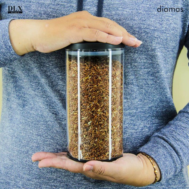 Toples Kaca Canary Kedap Udara/Toples Kaca Bening/Toples Kue/Toples Biskuit/Toples Kopi