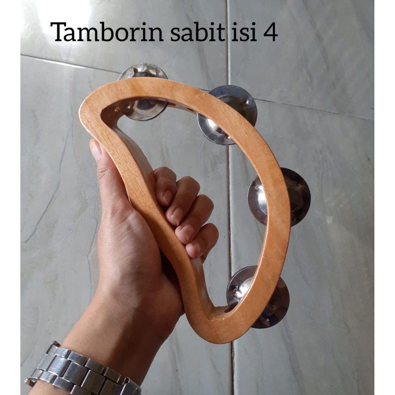 Alat Musik Tradisional/Mainan Kayu/ Mainan Tradisional Tamborin