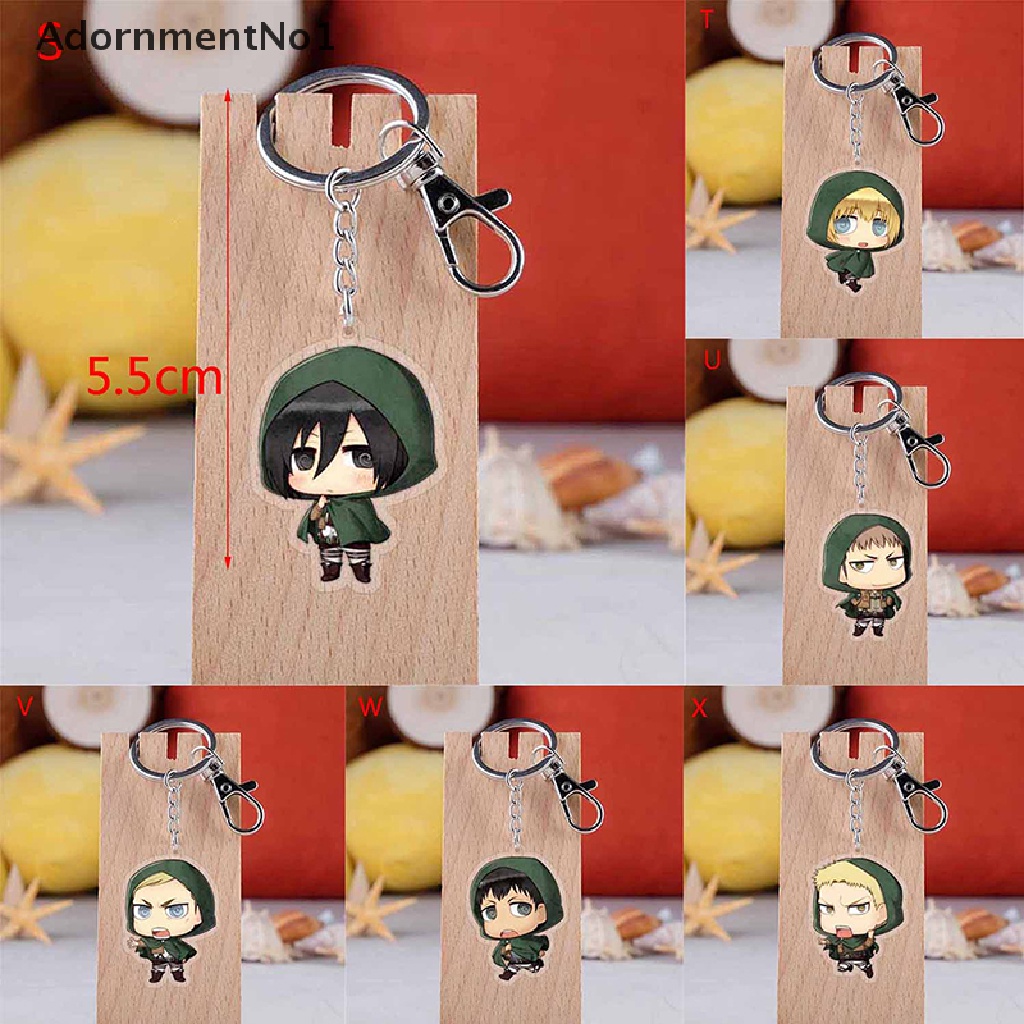 (AdornmentNo1) Gantungan Kunci Akrilik Motif Kartun Anime Attack on Titan