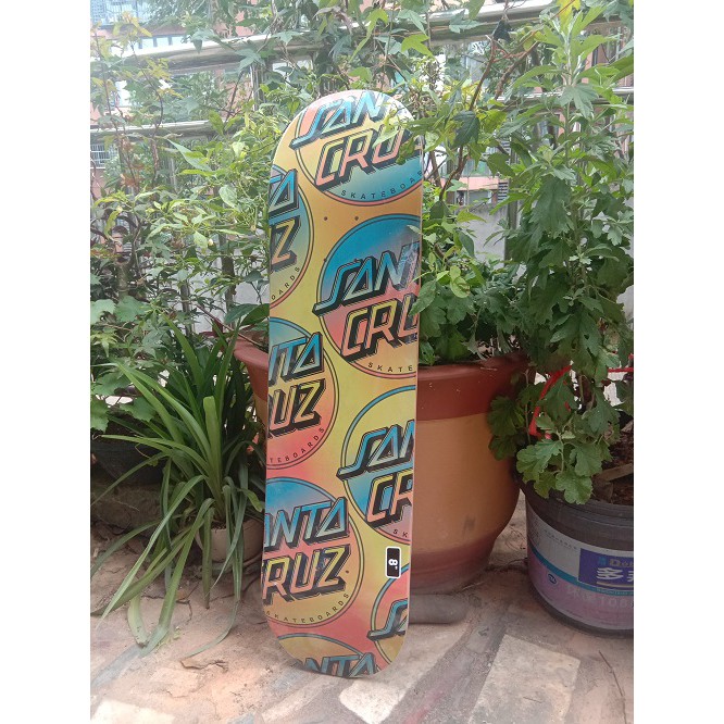 Santacruz deck skateboard Profesional double kick tail 31x8 &quot;7 Lapis Bahan Maple super Elastis