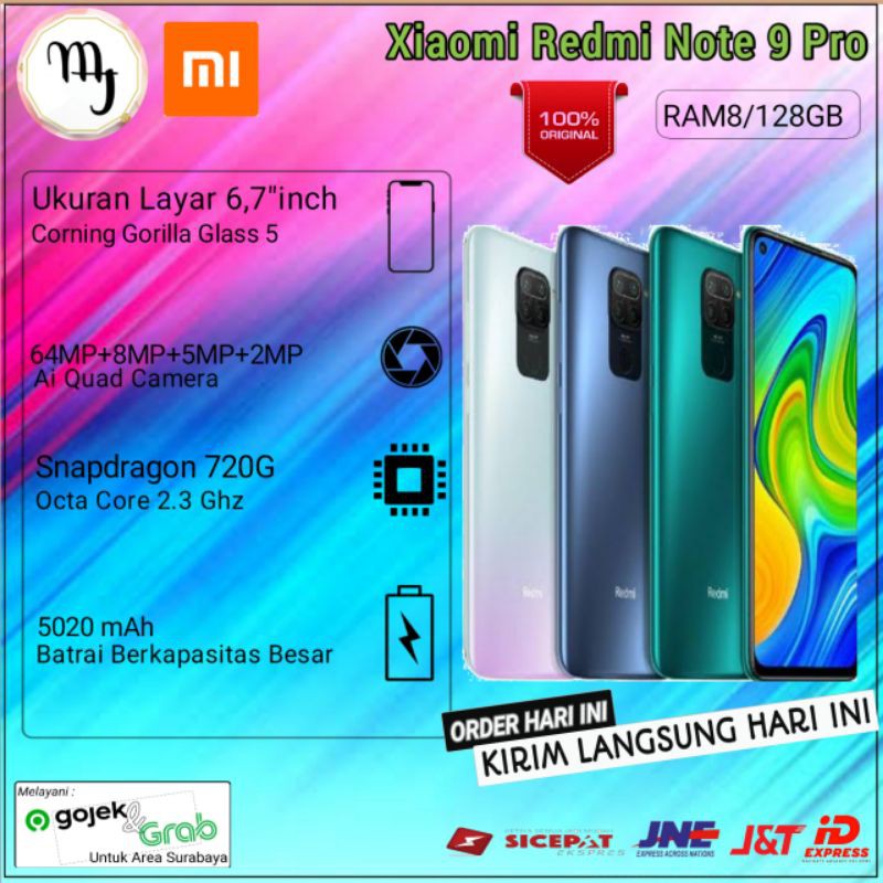 Xiaomi - Redmi Note 9 Pro (RAM 8/128GB) Garansi Resmi TAM 100%