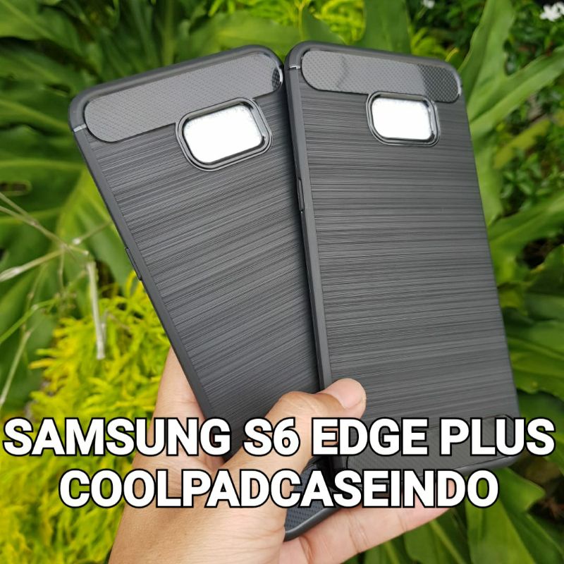 Silikon Soft Case Samsung S6 Edge Plus Carbon Matte