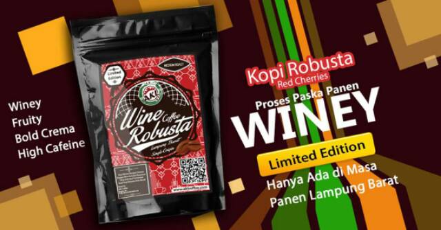 

Kopi Robusta Wine Lampung - Origin Liwa Lampung Barat - AKL KOPI 250g