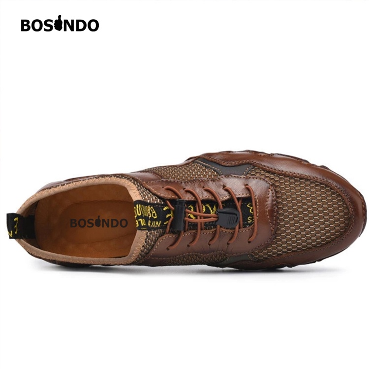 BOSINDO✔ B-59 Sepatu sneakers pria kulit asli Type B59/sepatu pantofel pria kulit asli - sepatu kasual pria sepatu pantofel pria memiliki lapisan kulit sapi Import Sepatu Olahraga Beanie