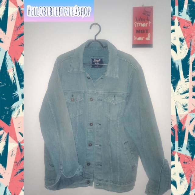 Jaket Denim Erigo washjeans green