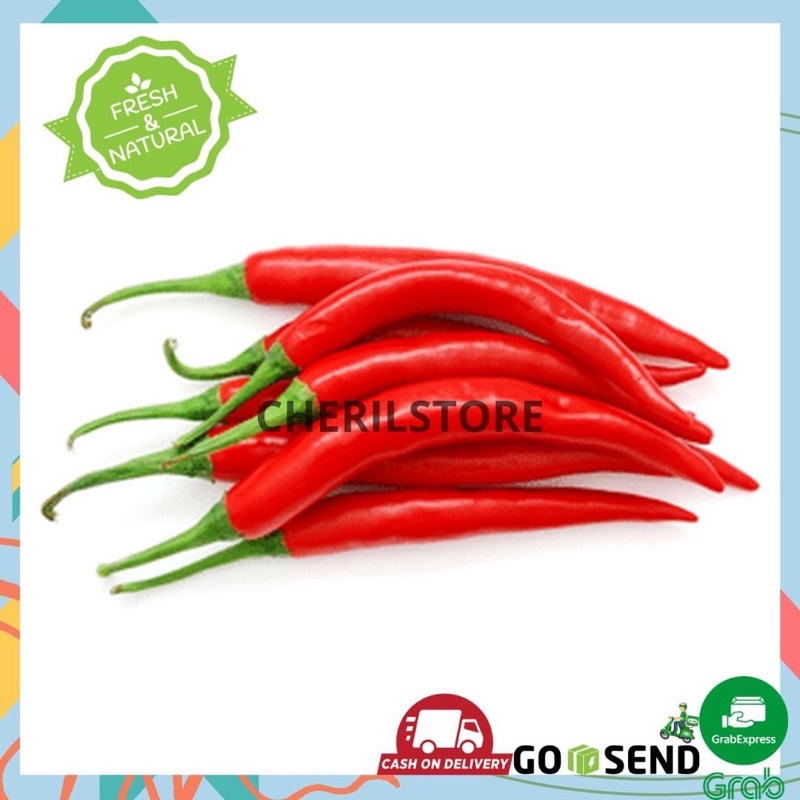 CABE MERAH BESAR 500GRAM SAYUR MAKANAN SEGAR SAYURAN SHOPEE GROSIR SURABAYA