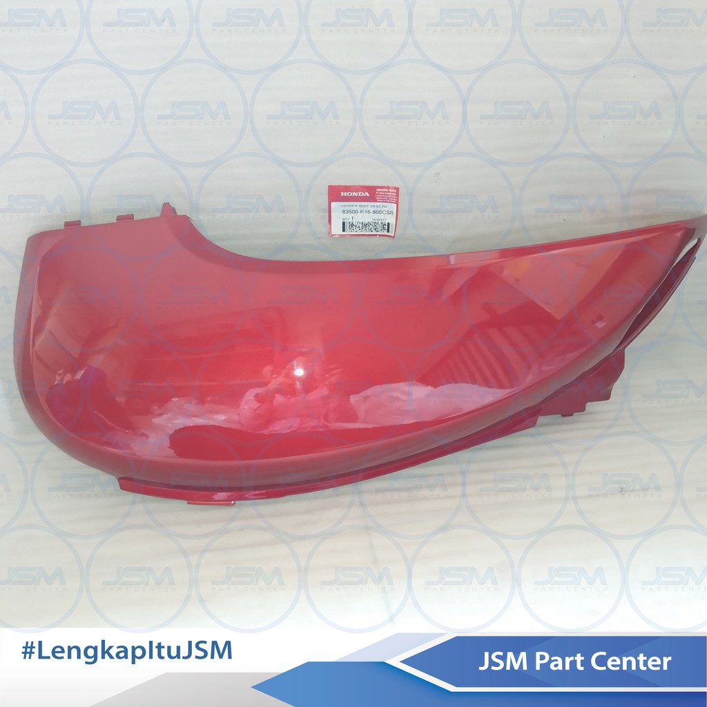 COVER BODI SCOOPY FI MERAH MARUN KANAN 83500-K16-900CSR