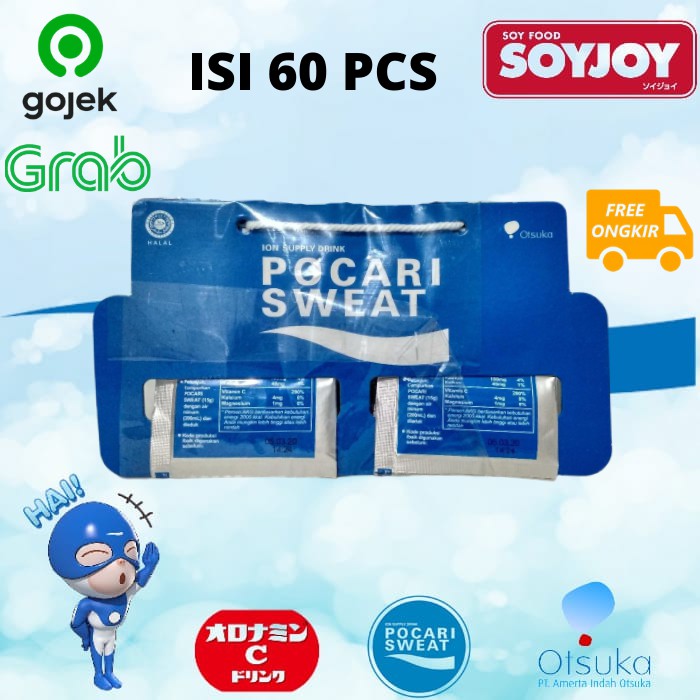 

pocari sweat sachet / minuman isotonik /sehat/pendaki/lari/sepeda/olahraga/volly/bola/basket