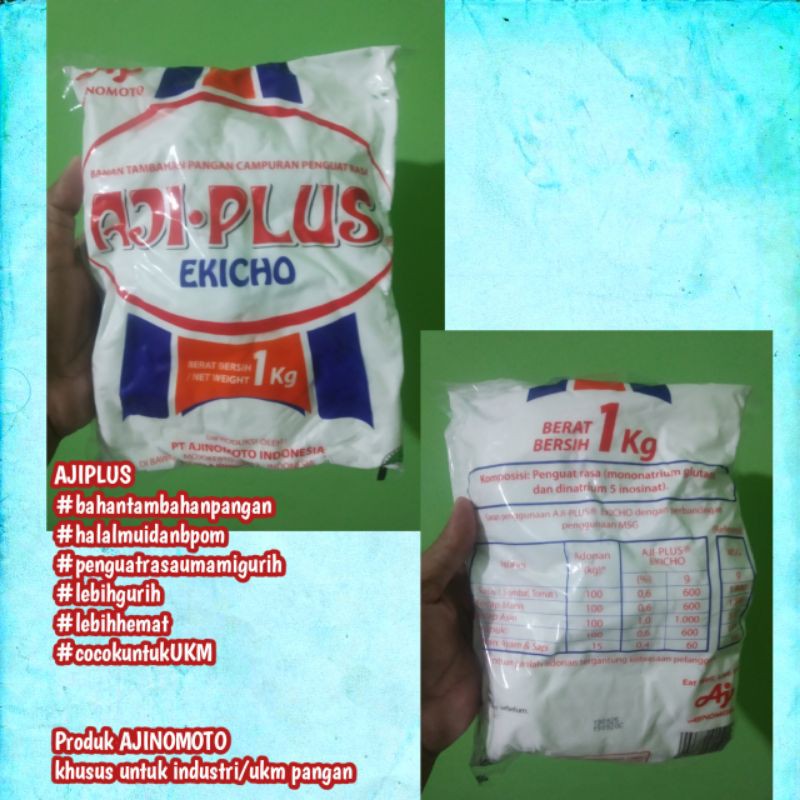 

Micin, Penyedap rasa AJIPLUS AJINOMOTO 1kg | bulungan, tanjung redep, makassar, pinrang, palopo, parepare, sorong, jayapura, manokwari, merauke, timika, nabire, fakfak, ambon, ternate, tidore, Pontianak, Palangkaraya, Samarinda, Balikpapan, banjarmasin