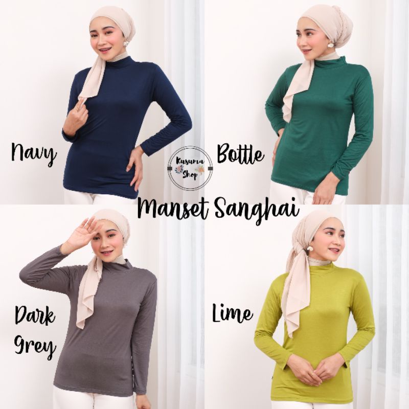 Manset Sanghai Bahan Kaos Rayon Super Adem L XL XXL