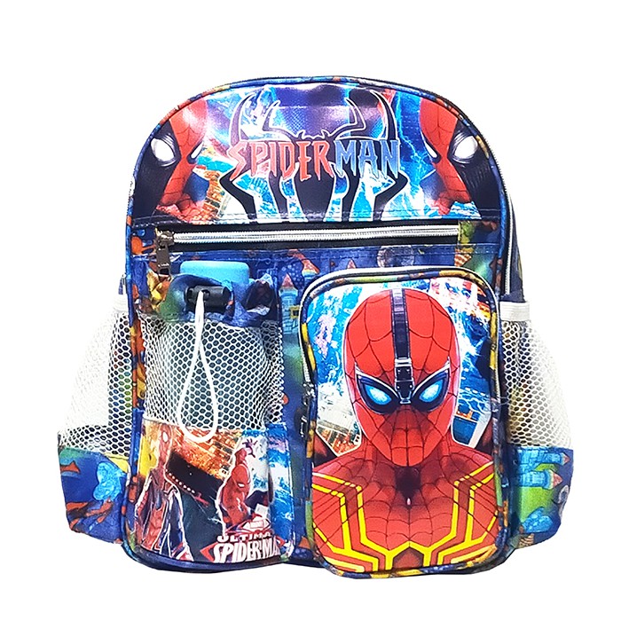 Tas Ransel anak Sekolah PAUD/TK karakter SPIDERMAN free botol // Tas ransel SPIDERMAN TERMURAH!!