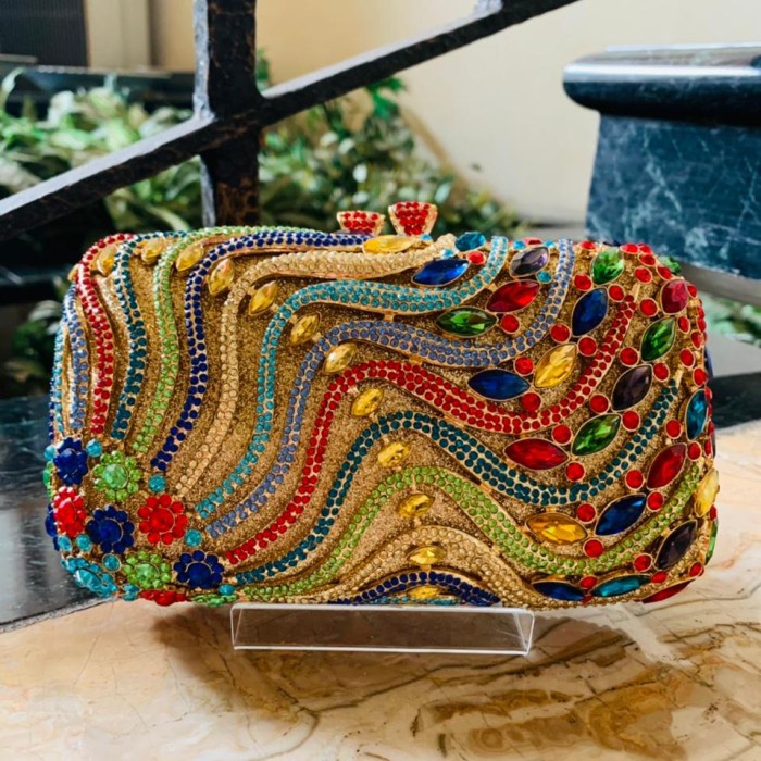 ROSSINI-Tas pesta swarovski / Clutch swarovski / Tas swarovski Multi H