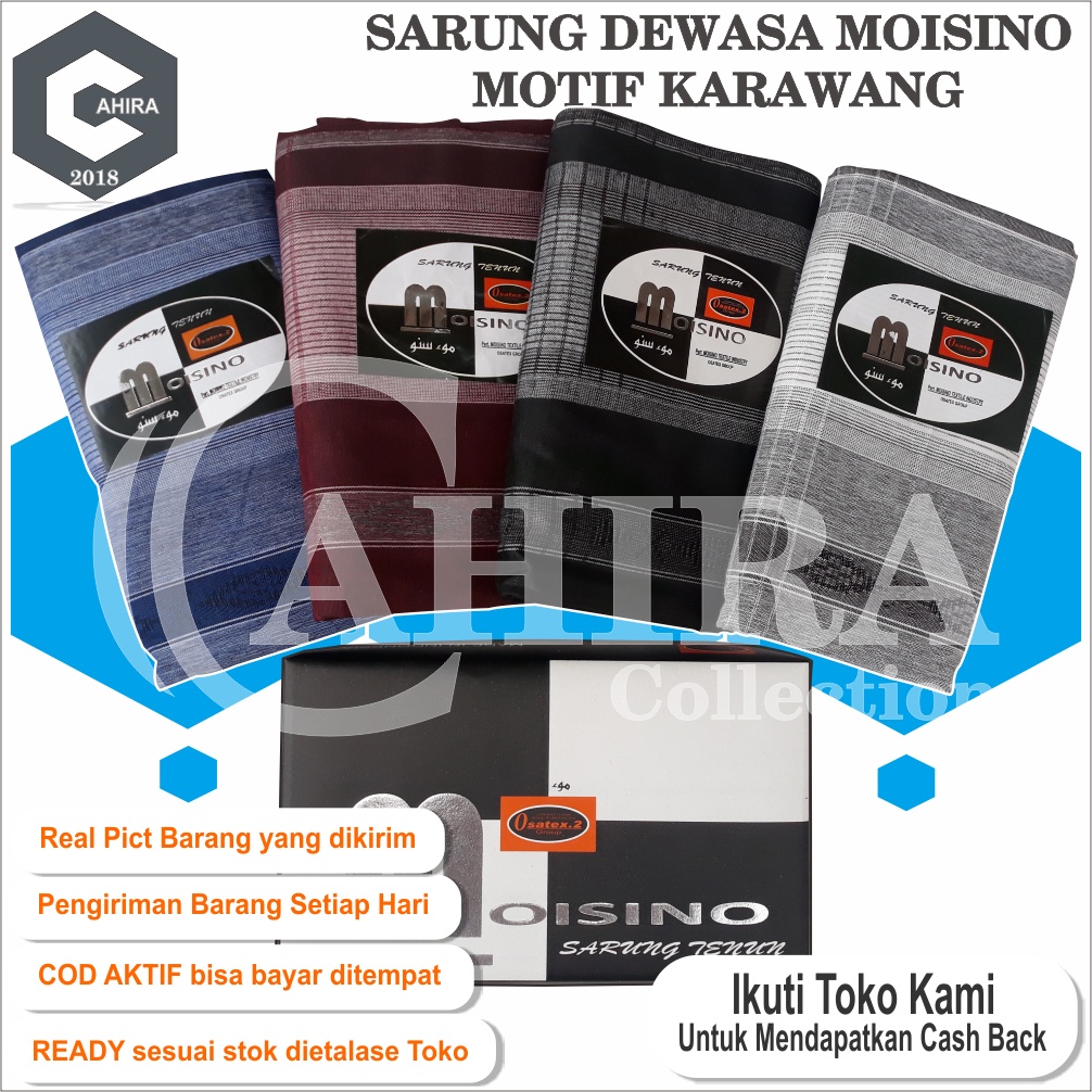 SARUNG TENUN MURAH DEWASA SARUNG DOBY EXPORT QUALITY MOISINO SABUK KARAWANG