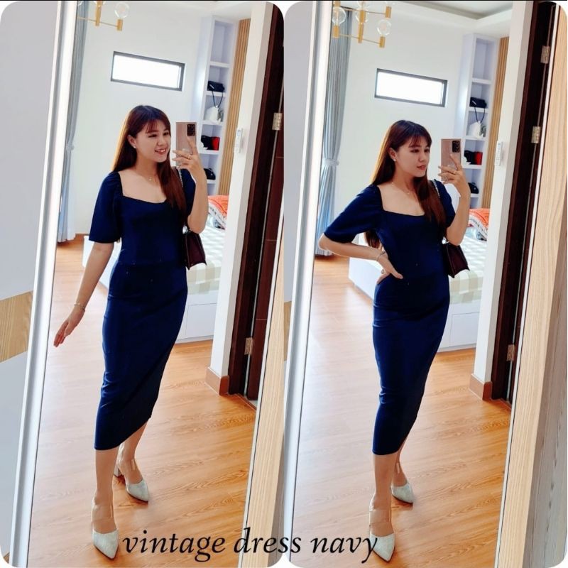 BISA COD DRES VINTAGE BODYCON