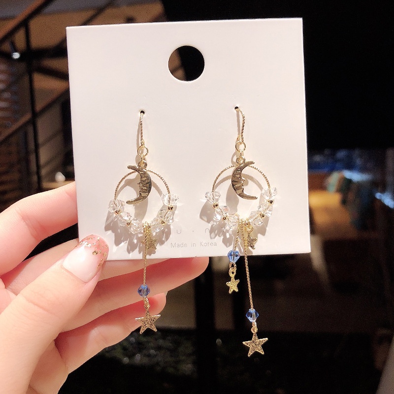 Anting AT76 S925 Made in Korea Fashion Premium Fashion Wanita Anting Lucu Unik Keren /Deluna / Bebi