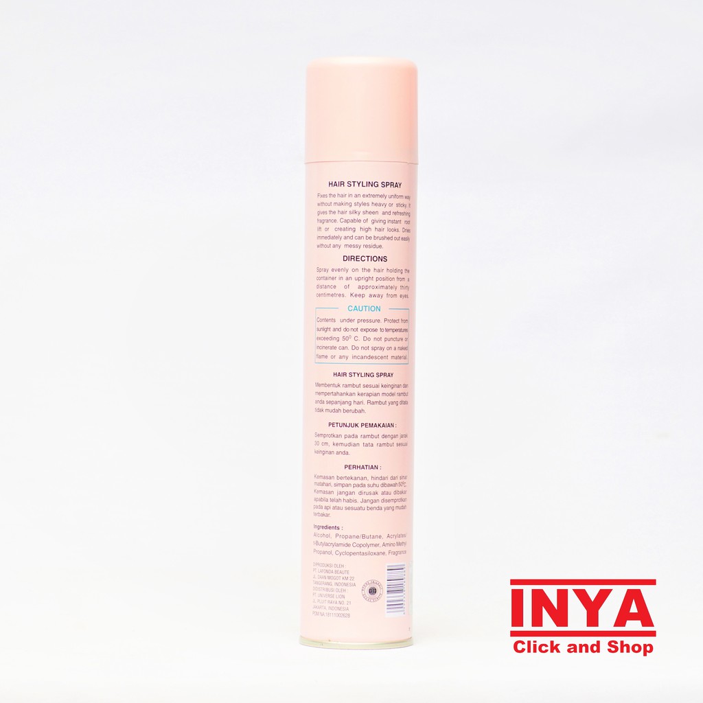 BARBARA WALDEN EXTRA HOLD HAIR SPRAY 150ml - Pink - Hair Styling