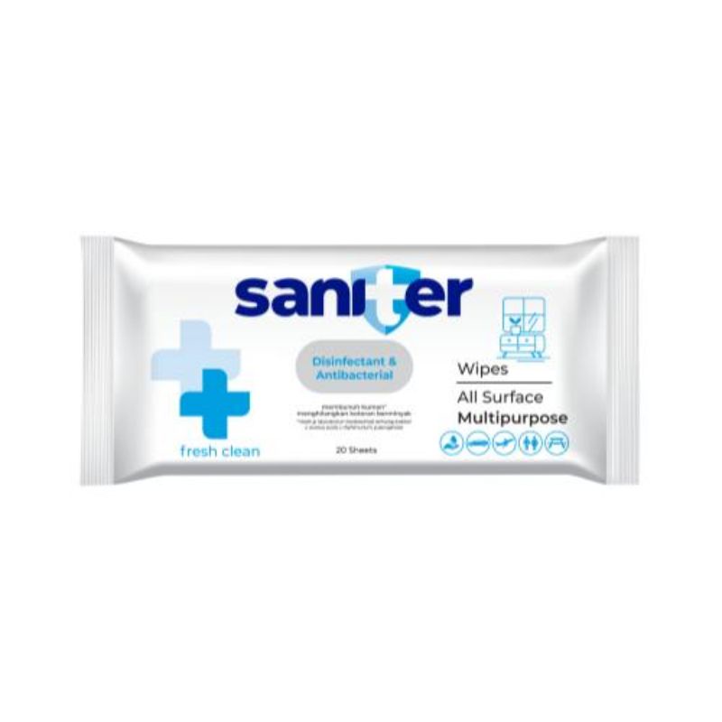 Saniter Personal Wipes Sanitizer 20's 50’s - Saniter Tissue Basah Antiseptik