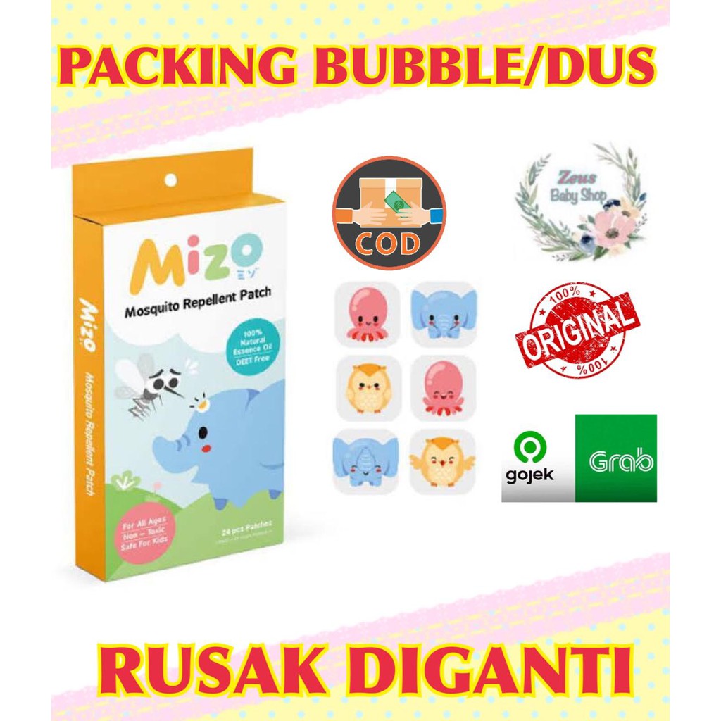 Mizo by Nokito stiker anti nyamuk/penangkal/usir/sticker nyamuk