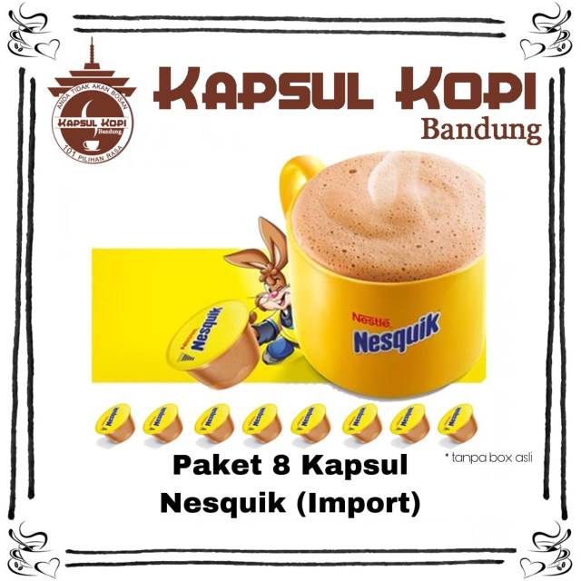 

Pengganti Milo Nesquik Kapsul Kopi Nescafe Dolce Gusto Import isi 8kps