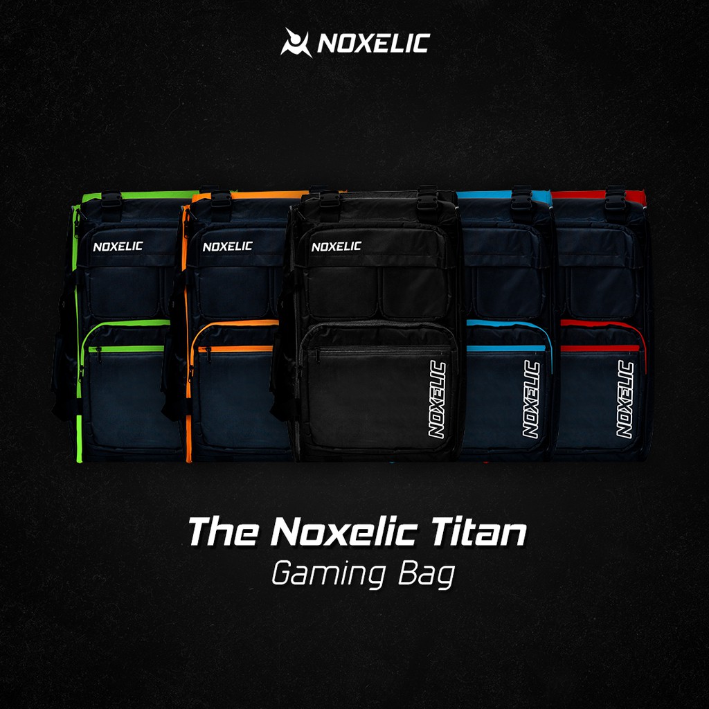 Noxelic Titan - Pro Gaming Bag Black || Tas Gaming