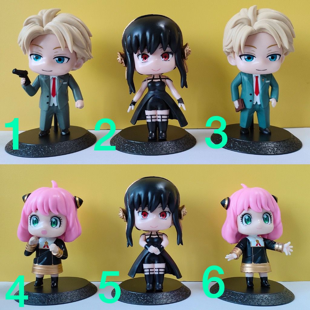 Figure Spy × Family Figure Anya Figure Loid Figure Yor Forger 1 Pcs / Set Mainan Spy X Family