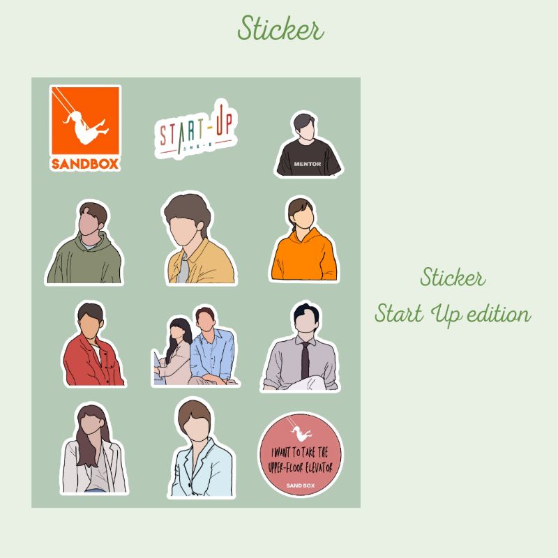 Sticker | Start Up Sticker | K-Drama Sticker | Cetak Sticker Murah