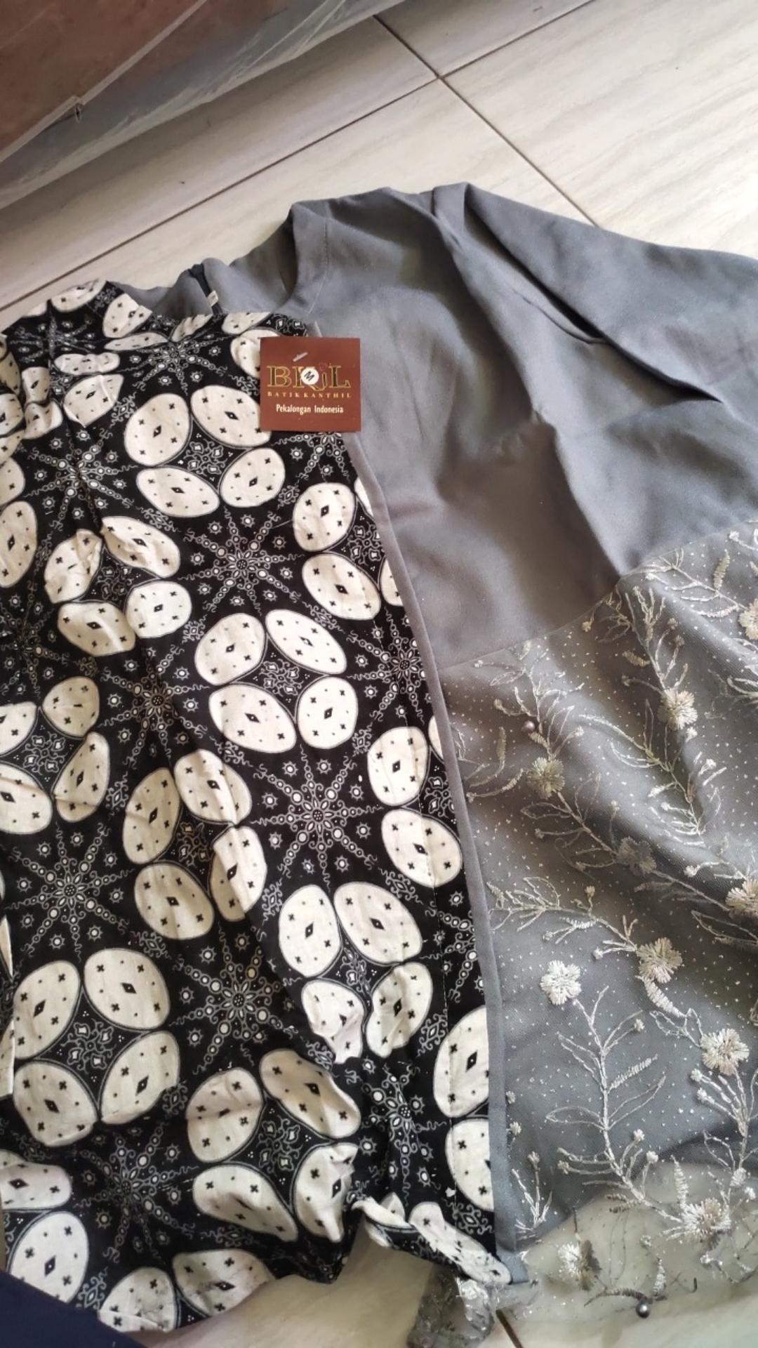 Tey-17 Batik Wanita Asj Sa Hrb026 Kenongo Kemeja Tosca Pendek