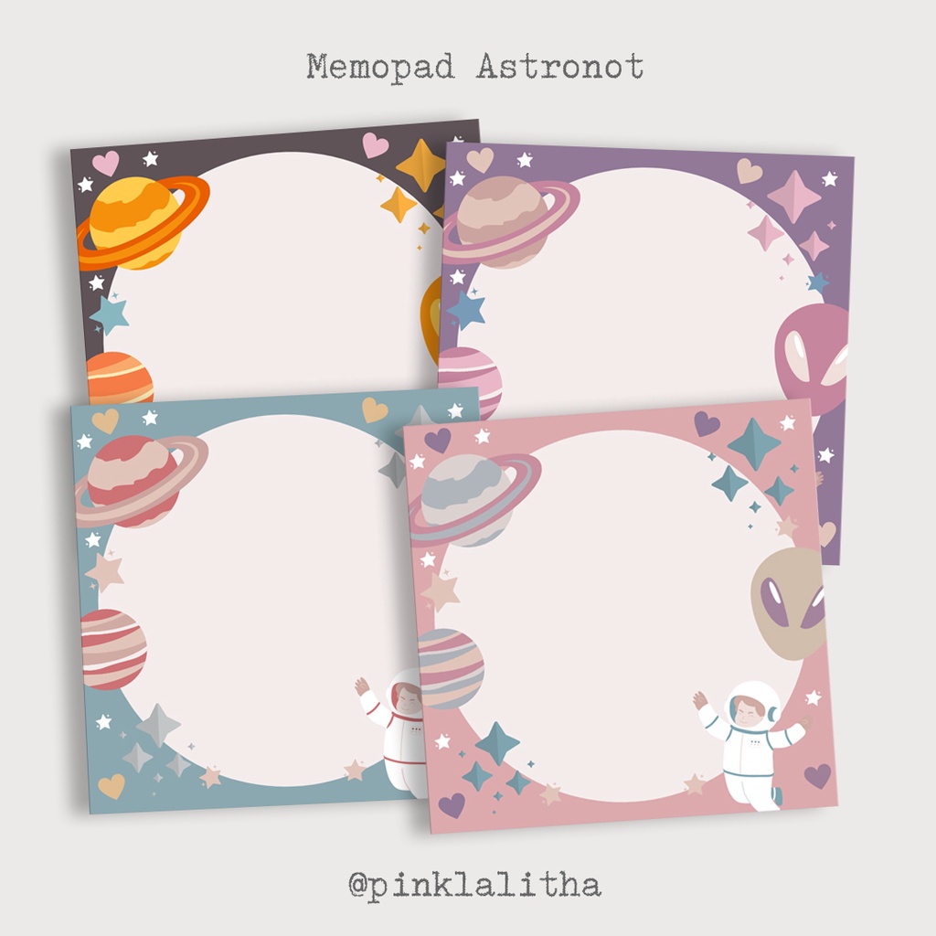 

Pink Lalitha 48 lembar Memopad Aesthetic Note Memo Daily sticky note sticky notes buku catatan