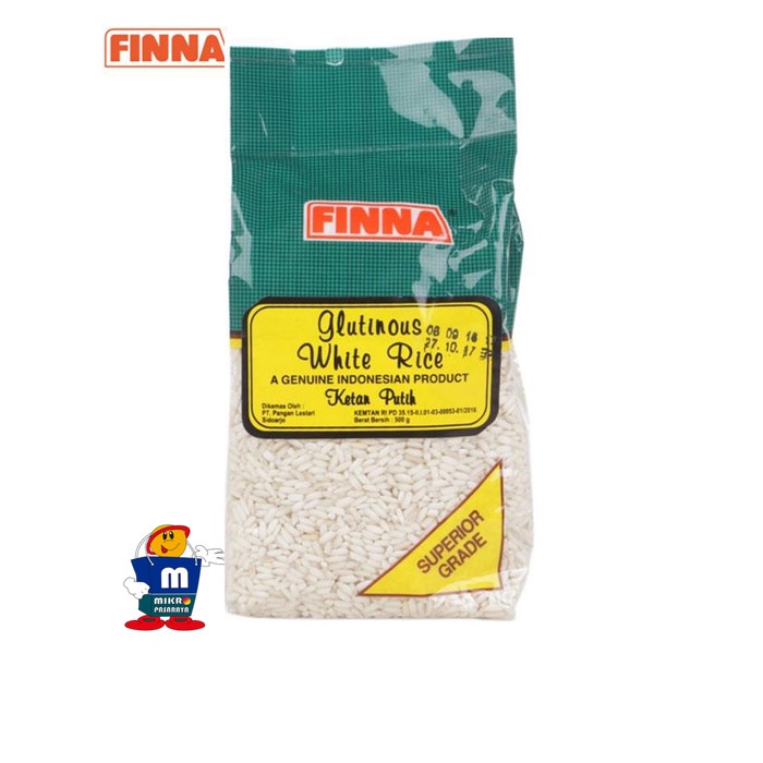 

KETAN-BERAS- FINNA KETAN PUTIH FINA 500 GR -BERAS-KETAN.