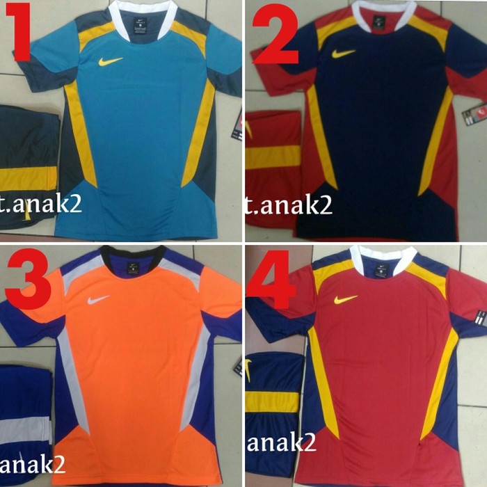 Setelan Stelan Futsal Jersey Baju Kaos Nike Rainbow Kids Anak Kecil