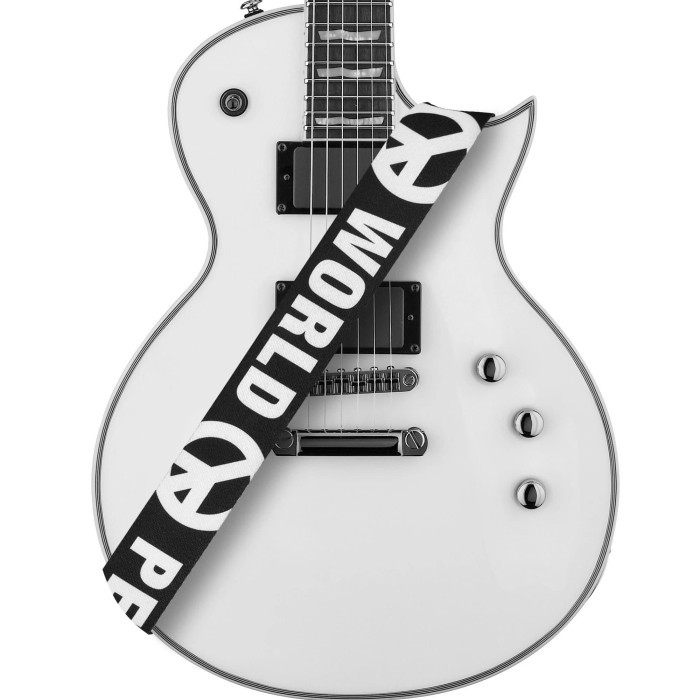 Amumu PC09P-WT Strap Gitar motif World Peace with Pick Holder
