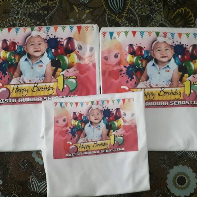 Kaos Ultah Pakai Poto Anak Murah | Kaos Couple Family | Kaos Ultah Family