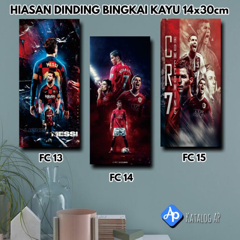 PES FOOTBALL PS 4 HIASAN DINDING BINGKAI KAYU KODE FC