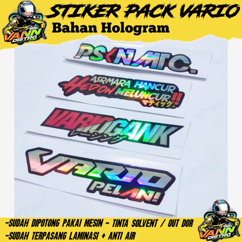 stiker pack vario / vario pelan + vario gank + asamara hancur + pskn mtc