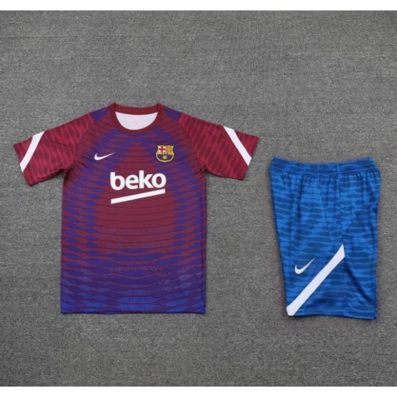 Stelan Setelan Jersey Baju Sepak Bola Barca Barcelona Home Away 3rd 4th Training Latihan Prematch Pr