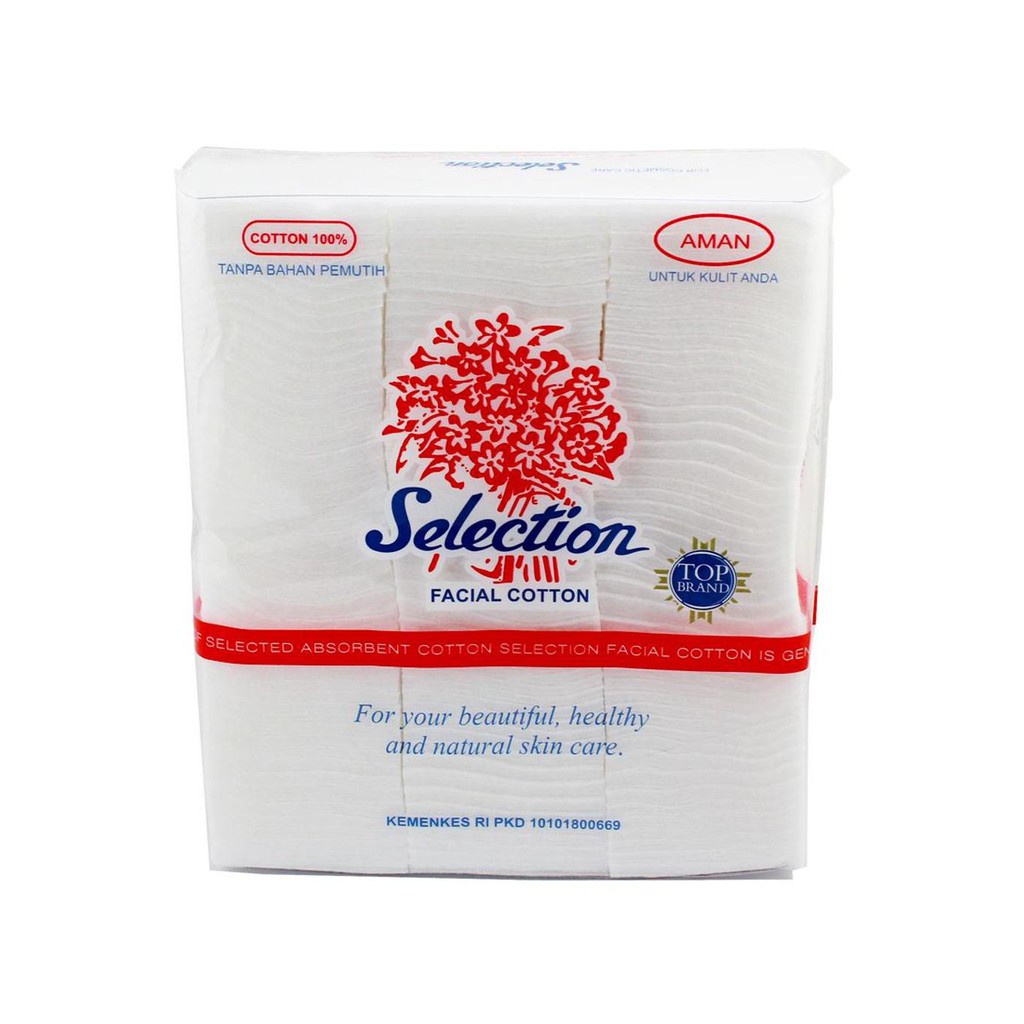 Kapas Wajah Selection 35 gr - Kapas Kecantikan untuk Toner, Pembersih, Facial Cotton - Cotton Pad BPOM