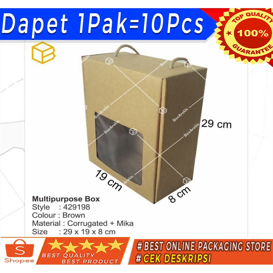 

429198 | Packaging, Dus Kue, Box Kue, Gift Box ( 10pcs )