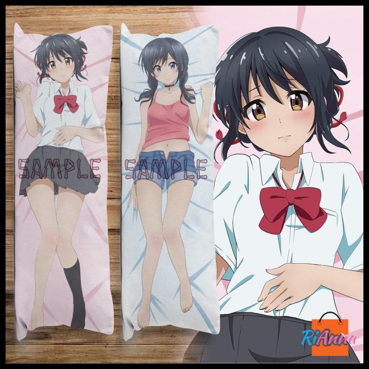 Jual Dakimakura Mitsuha And Amano Kimi No Na Wa And Weathering With You Shopee Indonesia