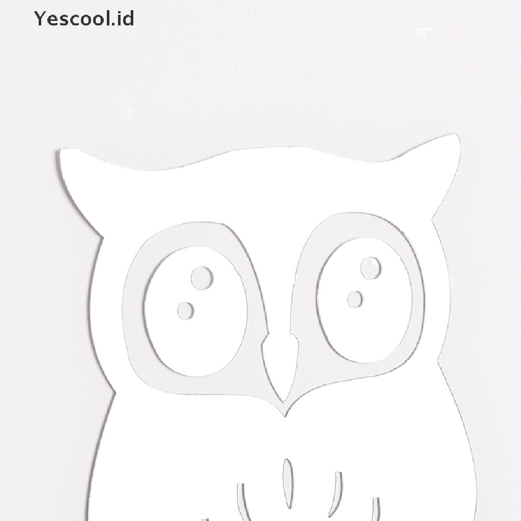 【Yescool】 3d owl art mirror decal vinyl mural wall stickers home decor removable diy .