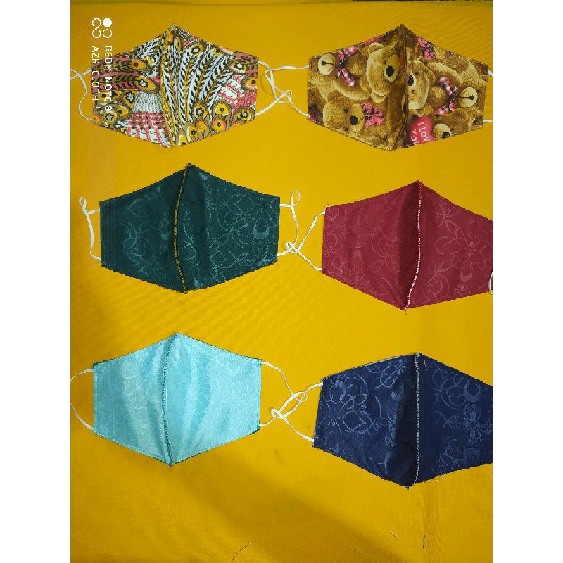 masker kain 2 lapis / masker kain 2 ply